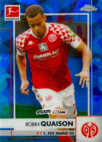 Sticker Robin Quaison - Bundesliga Chrome 2020-2021. Sapphire Edition n. 70 - Panini