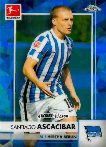 Cromo Santiago Ascacibar - Bundesliga Chrome 2020-2021. Sapphire Edition n. 12 - Panini
