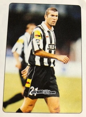 Figurina Zinedine Zidane - i 100 Re del Calcio 1998 n. 99 - Edigamma
