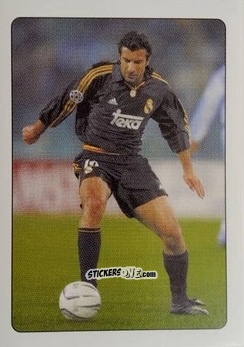 Cromo Luis Figo - i 100 Re del Calcio 1998 n. 33 - Edigamma