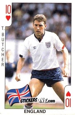 Figurina Terry Butcher - World Cup 1990 n. H10 - DANDY GUM
