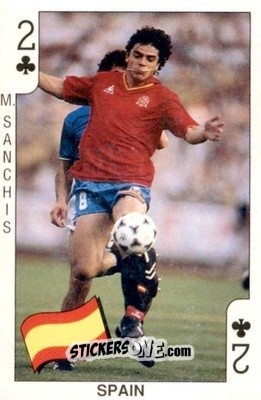 Sticker Manolo Sanchis - World Cup 1990 n. C2 - DANDY GUM