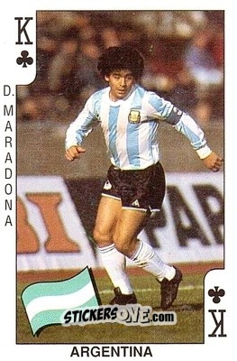 Cromo Diego Maradona - World Cup 1990 n. CK - DANDY GUM