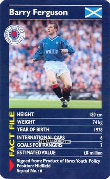 Figurina Barry Ferguson - Rangers 2000-2001 n. 7 - Top Trumps