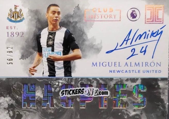 Cromo Miguel Almiron - Impeccable Premier League 2019-2020 n. CH-MA - Panini