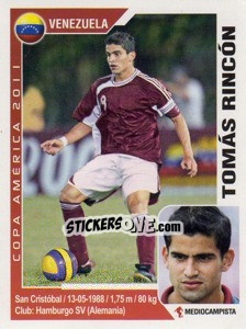 Cromo Tomas Rincon - Copa América. Argentina 2011 n. 158 - Navarrete