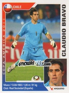Figurina Claudio Bravo - Copa América. Argentina 2011 n. 176 - Navarrete