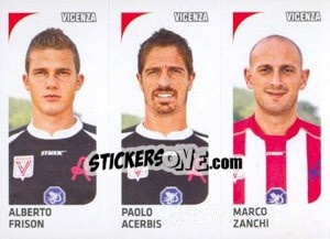 Cromo Alberto Frison / Paolo Acerbis / Marco Zanchi - Calciatori 2011-2012 n. 640 - Panini