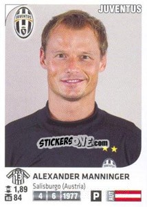 Figurina Alexander Manninger - Calciatori 2011-2012 n. Ag55 - Panini