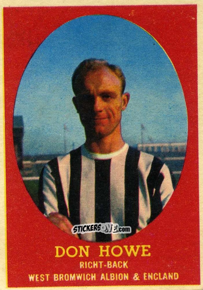 Cromo Don Howe - Bazooka 1962 n. 60 - A&BC