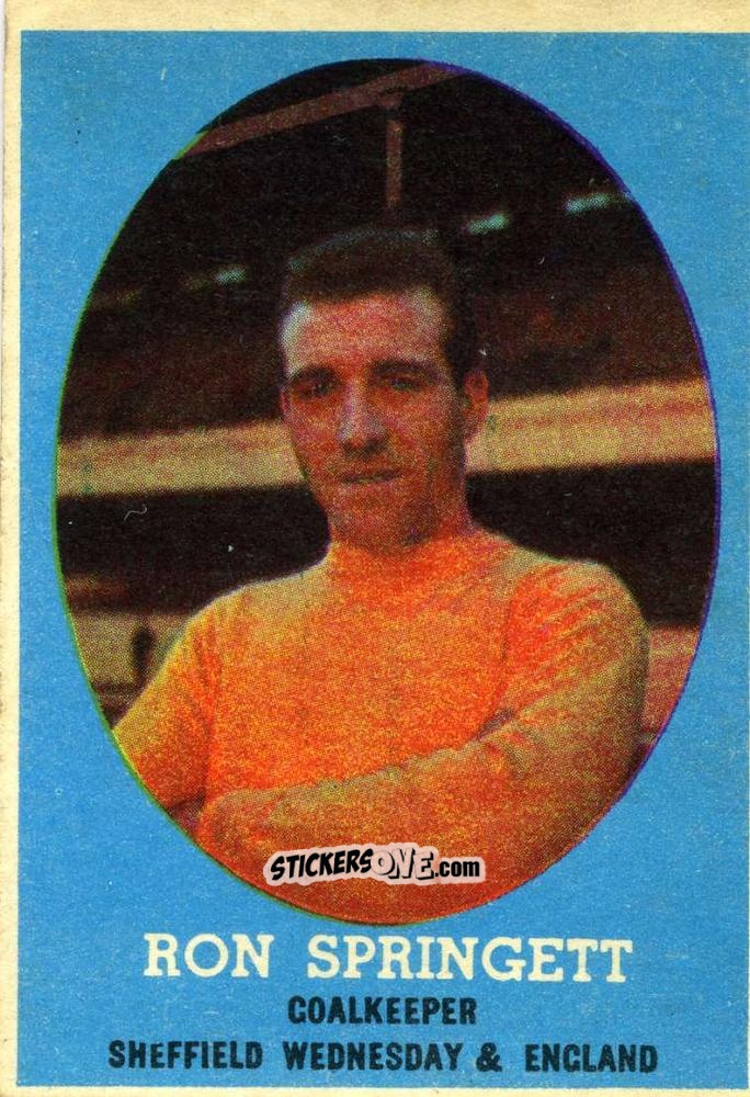 Sticker Ron Springett - Bazooka 1962 n. 17 - A&BC