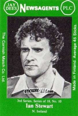 Figurina Ian Stewart - Footballers 3rd Series 1982-1983
 n. 10 - Cornish Match Company
