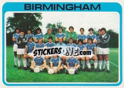 Sticker Team Photo / Checklist - Footballers 1979-1980
 n. 377 - Topps