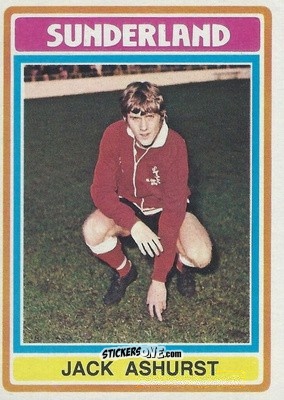 Figurina Jack Ashurst - Footballers 1976-1977
 n. 324 - Topps