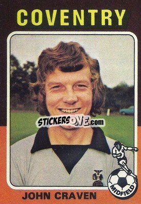 Cromo John Craven - Footballers 1975-1976
 n. 114 - Topps