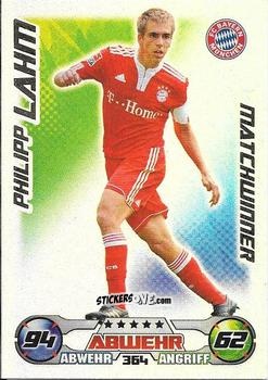 Sticker Philipp Lahm - German Football Bundesliga 2009-2010. Match Attax n. 364 - Topps