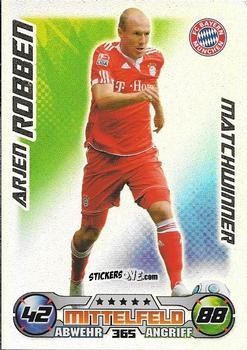 Figurina Arjen Robben - German Football Bundesliga 2009-2010. Match Attax n. 365 - Topps