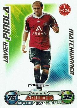 Cromo Javier Pinola - German Football Bundesliga 2009-2010. Match Attax n. 367 - Topps