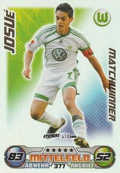 Sticker Josué - German Football Bundesliga 2009-2010. Match Attax n. 377 - Topps