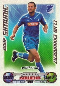 Sticker Josip Simunic - German Football Bundesliga 2009-2010. Match Attax n. 398 - Topps
