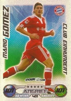 Cromo Mario Gomez - German Football Bundesliga 2009-2010. Match Attax n. 401 - Topps