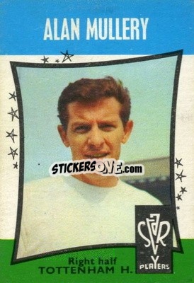 Sticker Alan Mullery - Footballers 1967-1968
 n. 9 - A&BC