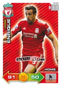 Cromo Jose Enrique - Liverpool FC 2011-2012. Adrenalyn XL n. 10 - Panini