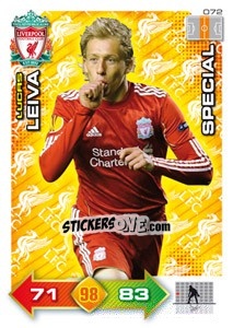 Cromo Lucas Leiva - Liverpool FC 2011-2012. Adrenalyn XL n. 72 - Panini