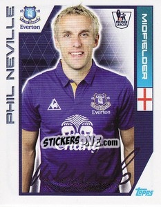 Cromo Phil Neville - Premier League Inglese 2011-2012 n. 128 - Topps