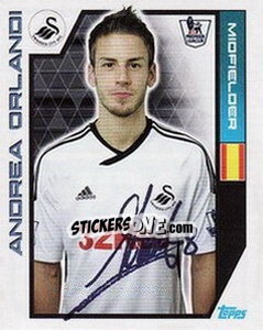 Cromo Andrea Orlandi - Premier League Inglese 2011-2012 n. 364 - Topps