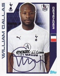 Cromo William Gallas - Premier League Inglese 2011-2012 n. 380 - Topps