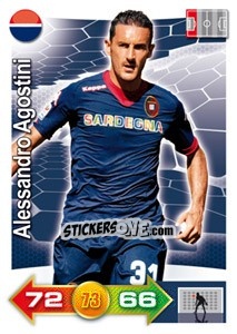 Figurina Alessandro Agostini - Calciatori 2011-2012. Adrenalyn XL n. 40 - Panini