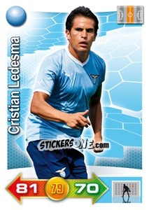 Sticker Cristian Ledesma - Calciatori 2011-2012. Adrenalyn XL n. 190 - Panini