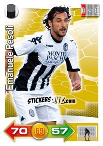 Sticker Emanuele Pesoli - Calciatori 2011-2012. Adrenalyn XL n. 337 - Panini