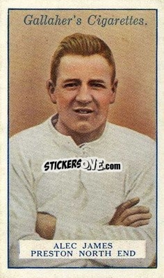Cromo Alec James - Footballers 1928
 n. 62 - Gallaher Ltd.
