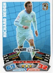 Figurina Richard Keogh - NPower Championship 2011-2012. Match Attax n. 82 - Topps