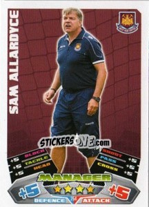 Sticker Sam Allardyce - NPower Championship 2011-2012. Match Attax n. 254 - Topps