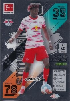Sticker Mohamed Simakan - German Bundesliga 2021-2022. Match Attax Chrome
 n. 82 - Topps