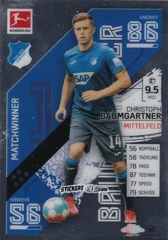 Sticker Christoph Baumgartner - German Bundesliga 2021-2022. Match Attax Chrome
 n. 186 - Topps