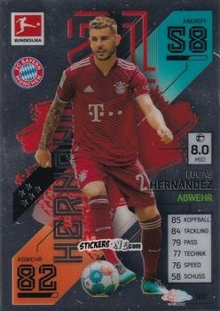 Figurina Lucas Hernández - German Bundesliga 2021-2022. Match Attax Chrome
 n. 109 - Topps