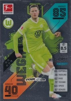 Sticker Wout Weghorst - German Bundesliga 2021-2022. Match Attax Chrome
 n. 130 - Topps
