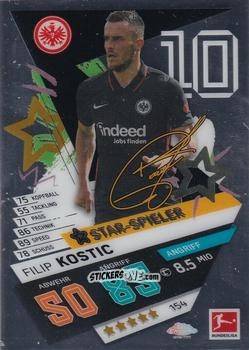 Sticker Filip Kostic - German Bundesliga 2021-2022. Match Attax Chrome
 n. 154 - Topps