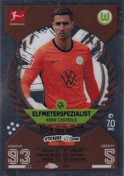 Cromo Koen Casteels - German Bundesliga 2021-2022. Match Attax Chrome
 n. 167 - Topps