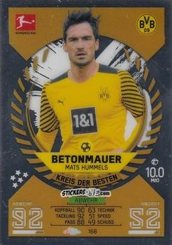 Figurina Mats Hummels - German Bundesliga 2021-2022. Match Attax Chrome
 n. 168 - Topps