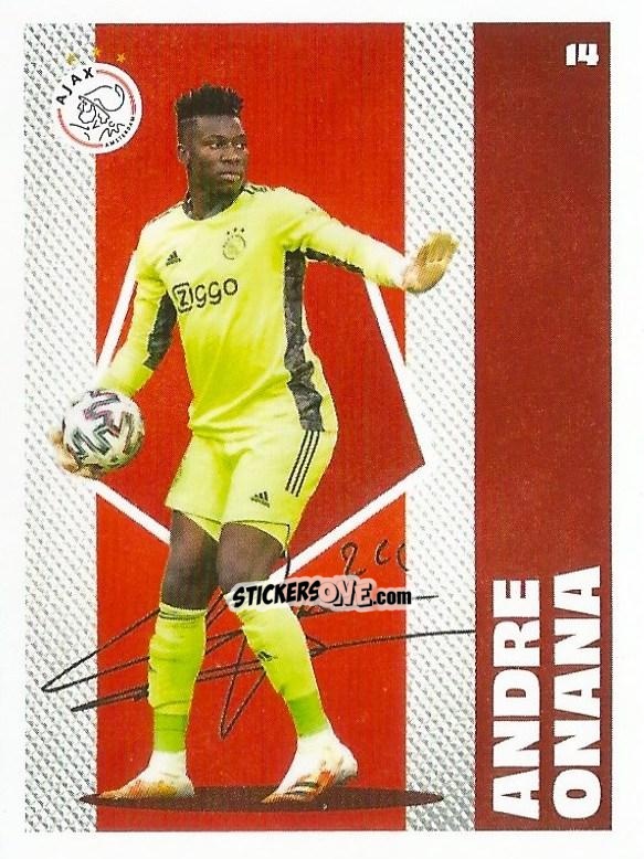 Cromo Andre Onana - Eredivisie Onze Voetbal helden 2021 n. 14 - Albert Heijn
