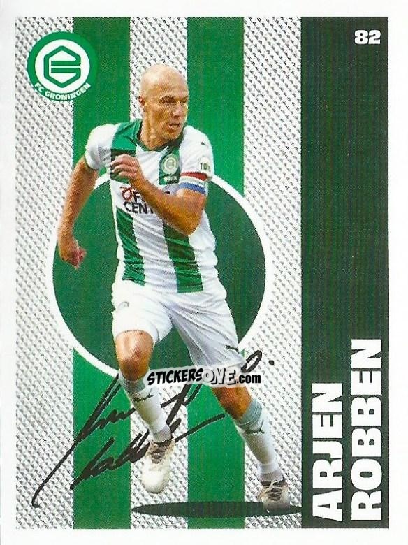 Figurina Arjen Robben - Eredivisie Onze Voetbal helden 2021 n. 82 - Albert Heijn
