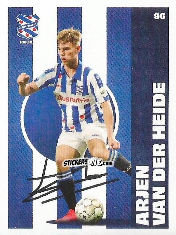 Cromo Arjen van der Heide - Eredivisie Onze Voetbal helden 2021 n. 96 - Albert Heijn
