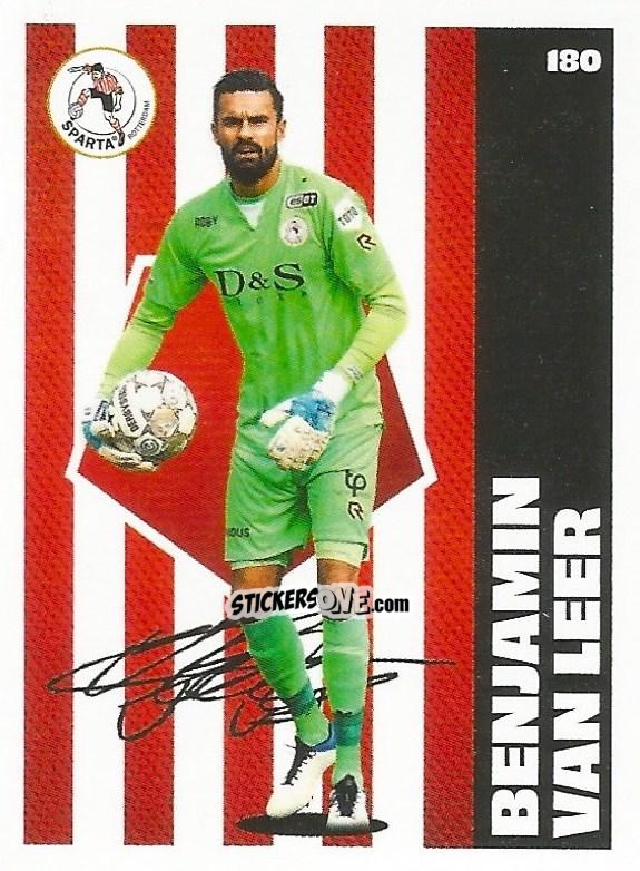 Sticker Benjamin van Leer - Eredivisie Onze Voetbal helden 2021 n. 180 - Albert Heijn
