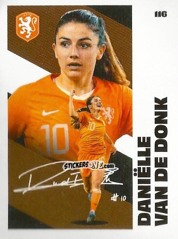 Sticker Daniëlle van de Donk - Eredivisie Onze Voetbal helden 2021 n. 116 - Albert Heijn
