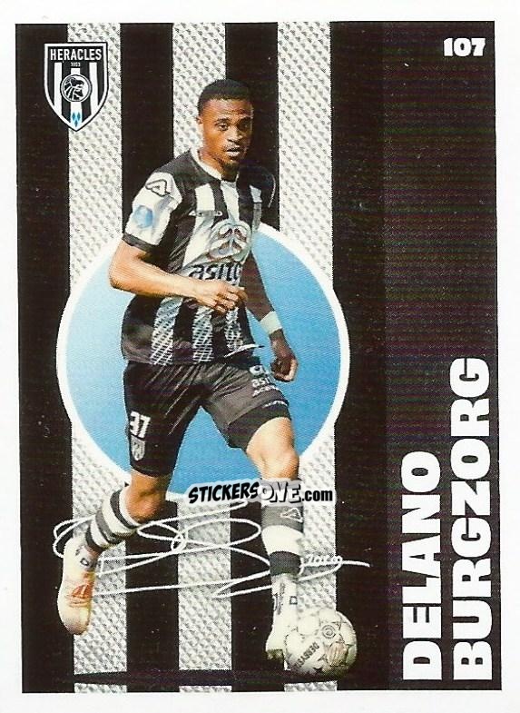 Sticker Delano Burgzorg - Eredivisie Onze Voetbal helden 2021 n. 107 - Albert Heijn
